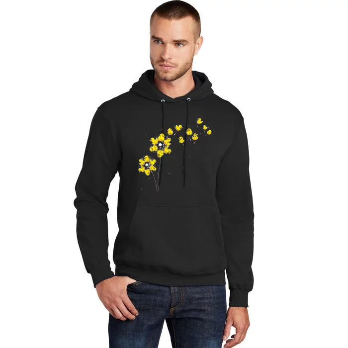 Ducky Rubber Duck Lover Dandelion Duckling Rubber Duck Tall Hoodie