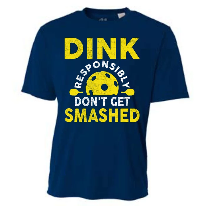 Dink Responsibly Don't Get Smashed Funny Pickleball Cooling Performance Crew T-Shirt