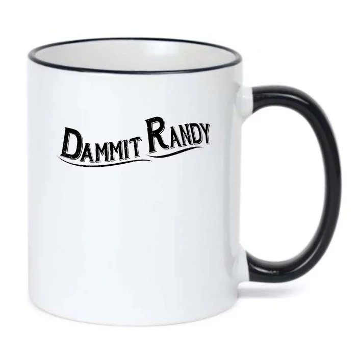 Dammit Randy Black Color Changing Mug