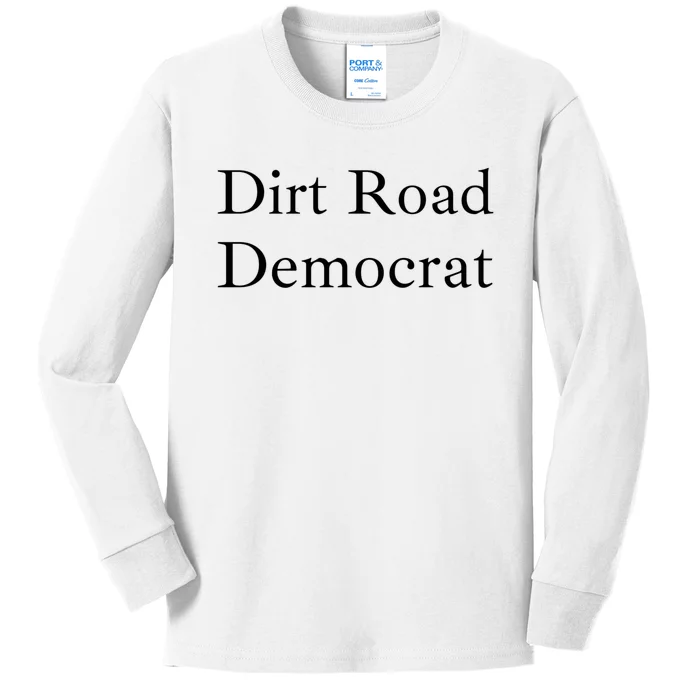 Dirt Road Democrat Kids Long Sleeve Shirt