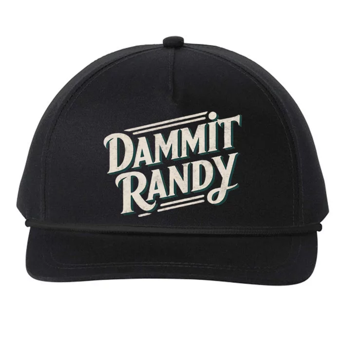 Dammit Randy Snapback Five-Panel Rope Hat