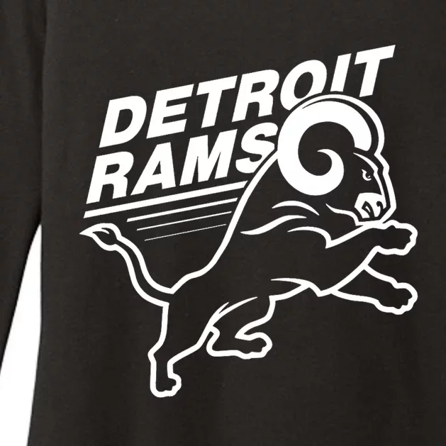 Detroit Rams Womens CVC Long Sleeve Shirt