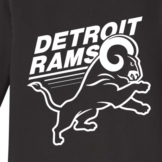 Detroit Rams Baby Long Sleeve Bodysuit