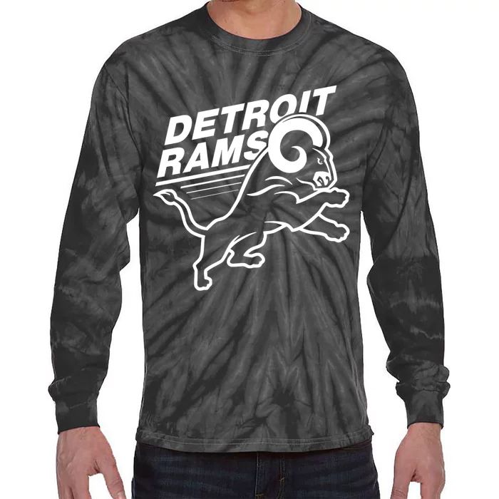 Detroit Rams Tie-Dye Long Sleeve Shirt