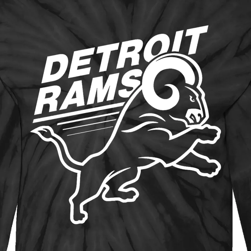 Detroit Rams Tie-Dye Long Sleeve Shirt