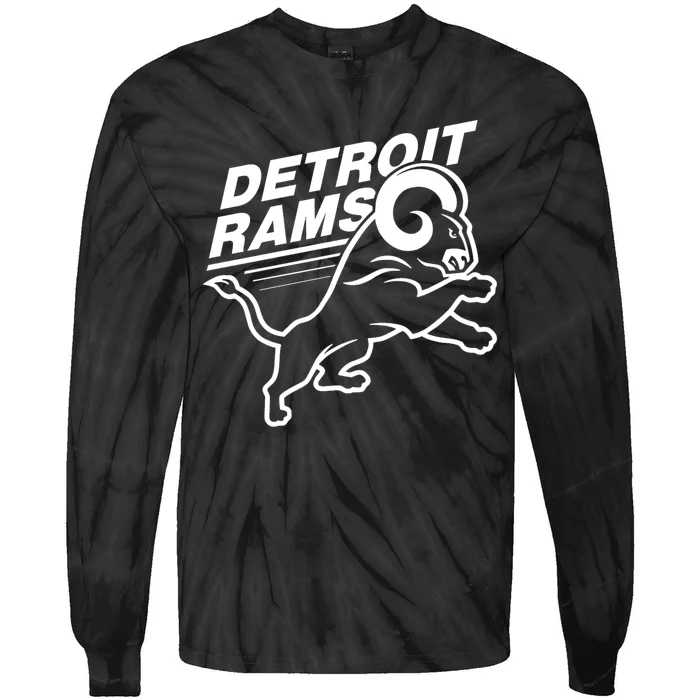 Detroit Rams Tie-Dye Long Sleeve Shirt