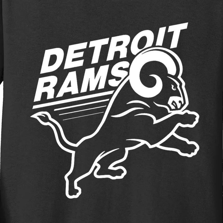 Detroit Rams Kids Long Sleeve Shirt