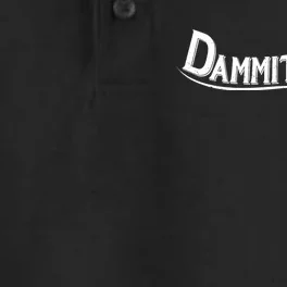 Dammit Randy Dry Zone Grid Performance Polo