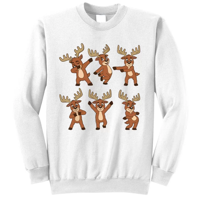 Dancing Reindeer Dance Challenge Christmas Girls Sweatshirt