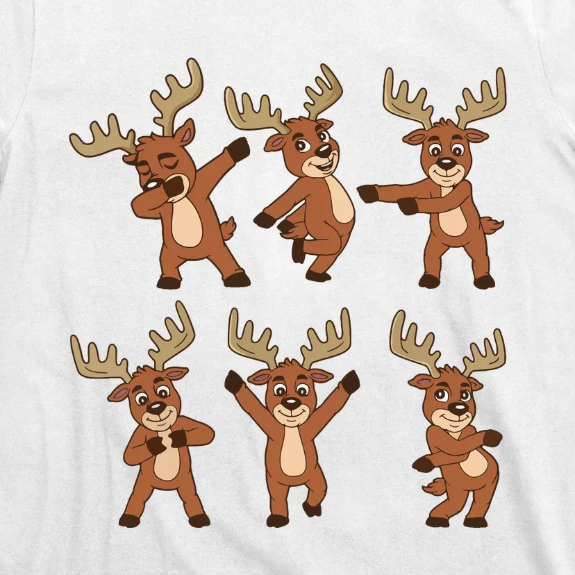 Dancing Reindeer Dance Challenge Christmas Girls T-Shirt