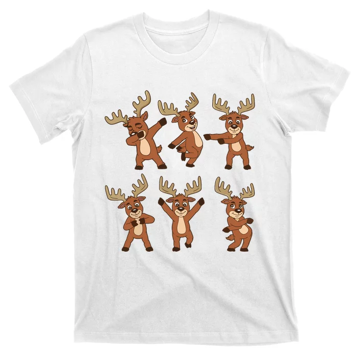 Dancing Reindeer Dance Challenge Christmas Girls T-Shirt