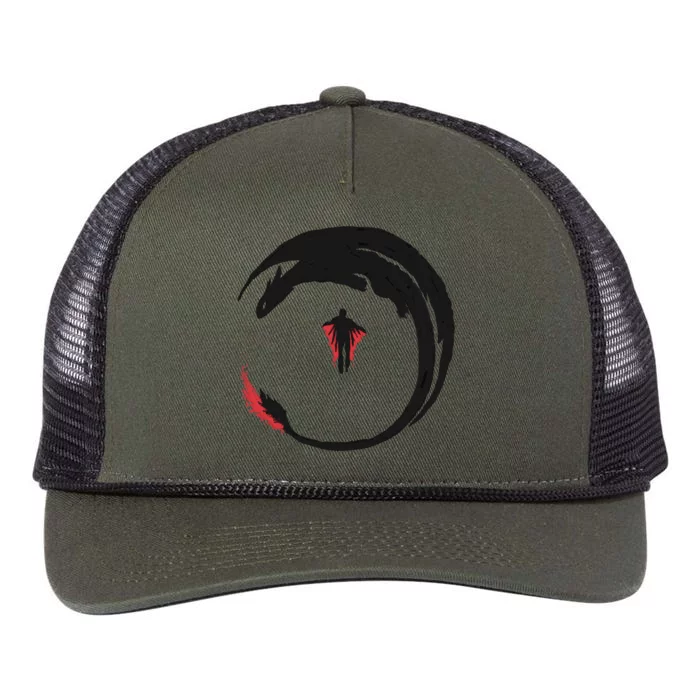 Dragon Rider Retro Rope Trucker Hat Cap