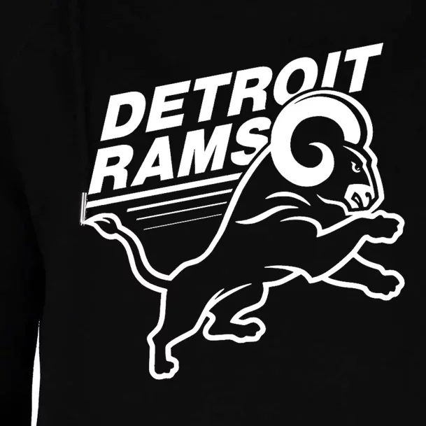 Detroit Rams Womens Funnel Neck Pullover Hood