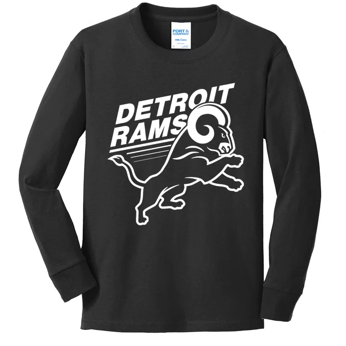 Detroit Rams Kids Long Sleeve Shirt