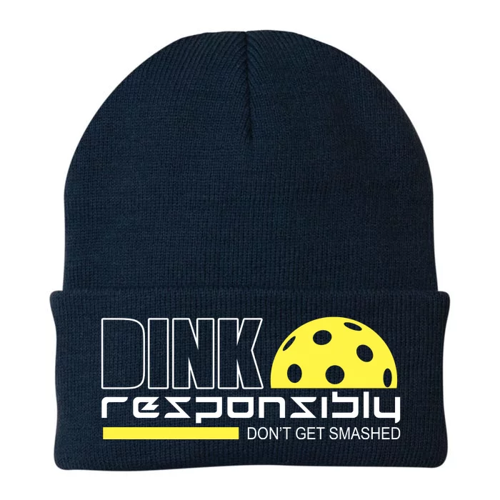 Dink Responsibly Don't Get Smashed Funny Pickleball Knit Cap Winter Beanie