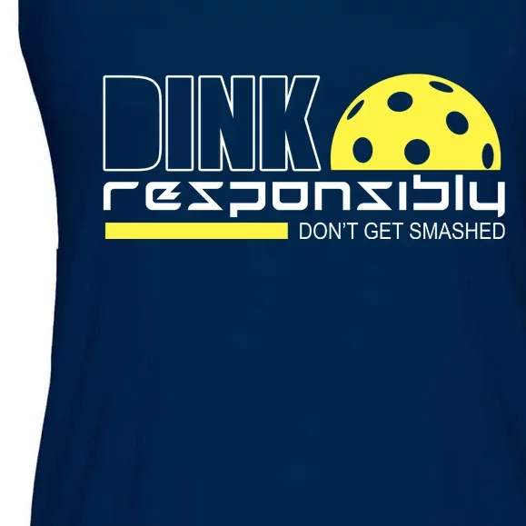 Dink Responsibly Don't Get Smashed Funny Pickleball Ladies Essential Flowy Tank