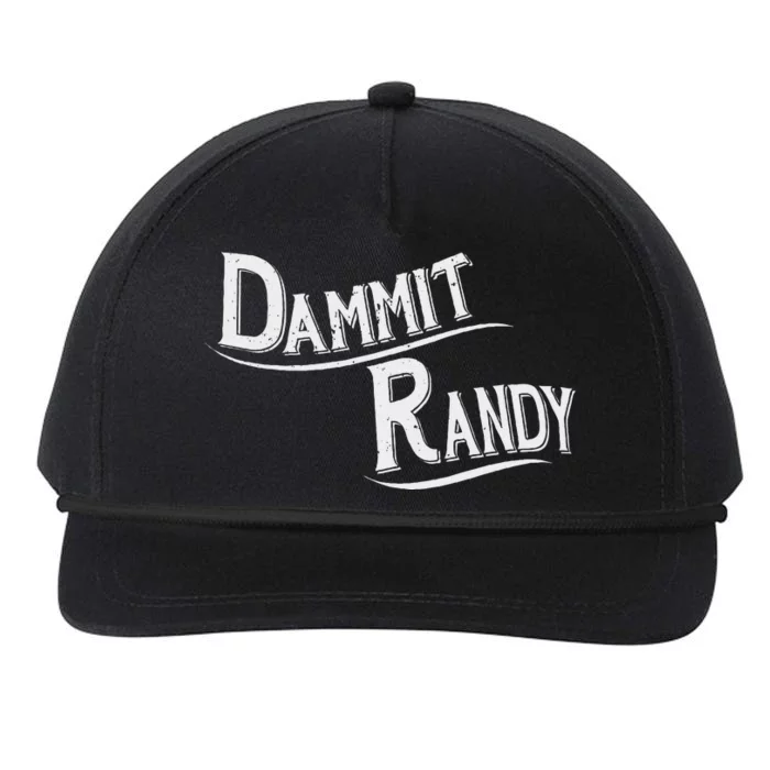 Dammit Randy Snapback Five-Panel Rope Hat