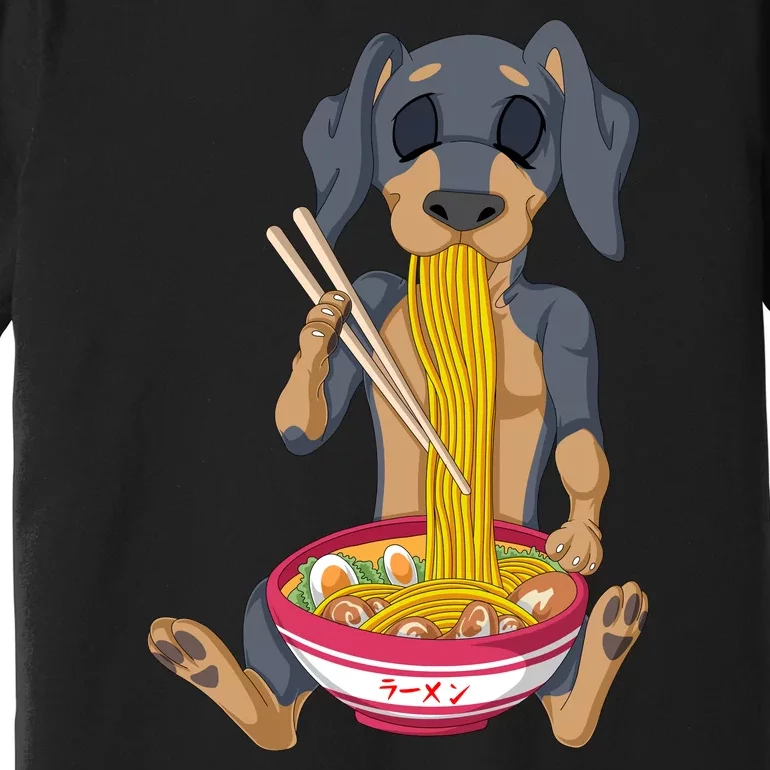 Dachshund Ramen Premium T-Shirt