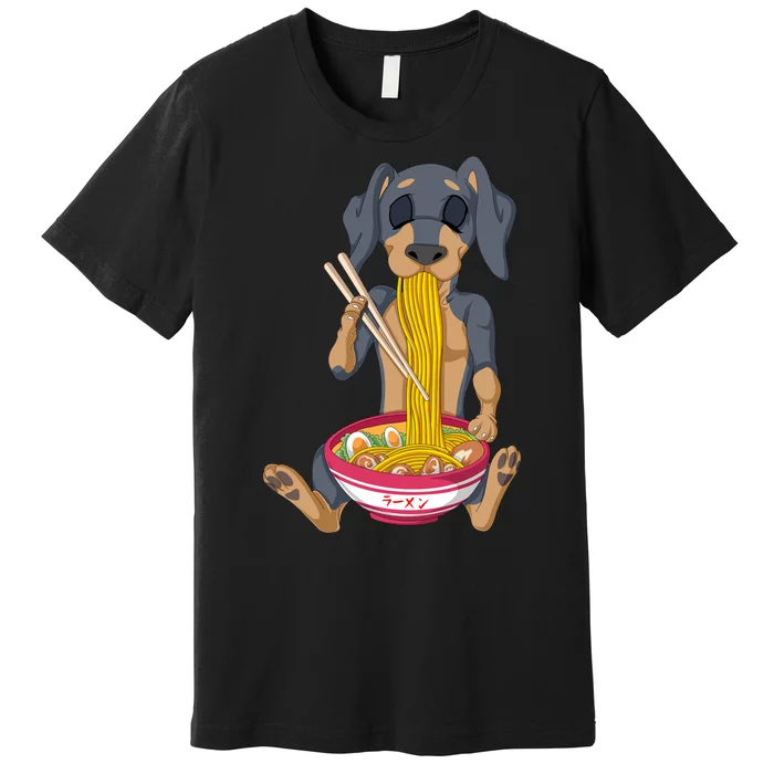 Dachshund Ramen Premium T-Shirt