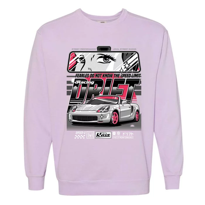 Drift Racing Garment-Dyed Sweatshirt