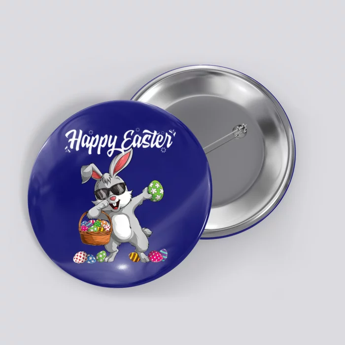 Dabbing Rabbit Easter Day Eggs Dab Boys Girls Gift Bunny Button