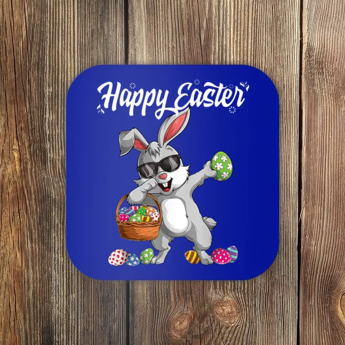 Dabbing Rabbit Easter Day Eggs Dab Boys Girls Gift Bunny Coaster