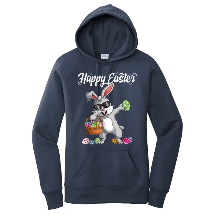 Dabbing Rabbit Easter Day Eggs Dab Boys Girls Gift Bunny Women's Pullover Hoodie