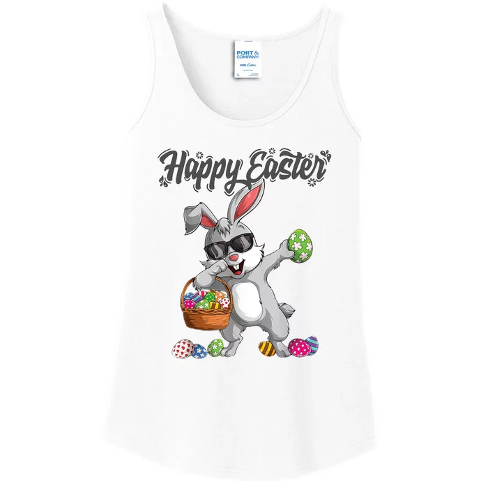 Dabbing Rabbit Easter Day Eggs Dab Boys Girls Gift Bunny Ladies Essential Tank