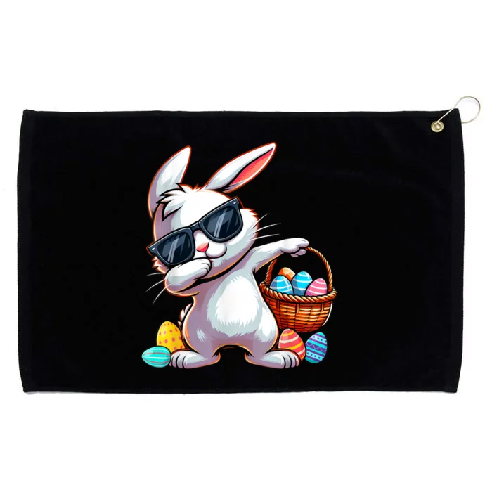 Dabbing Rabbit Easter Day Grommeted Golf Towel