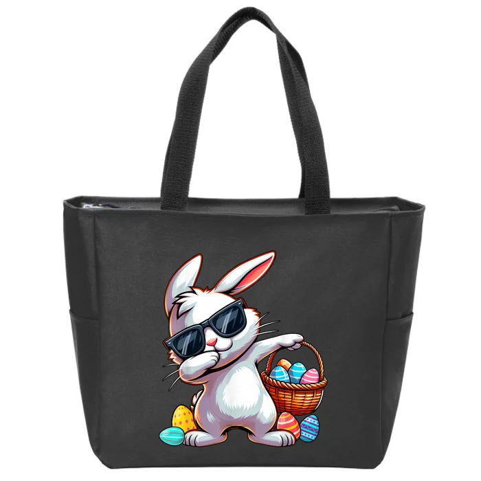 Dabbing Rabbit Easter Day Zip Tote Bag