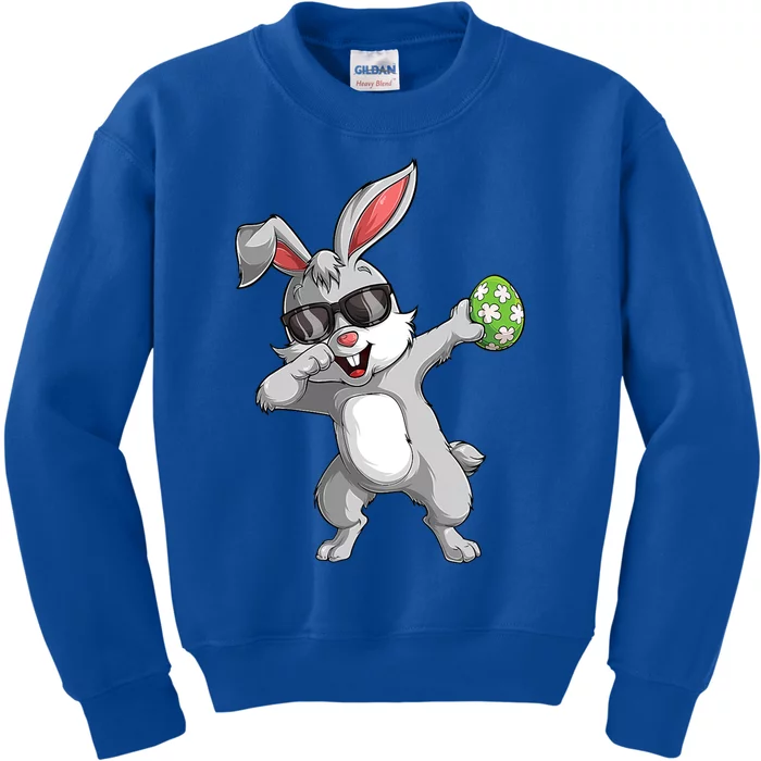 Dabbing Rabbit Easter Day Eggs Dab Gift Bunny Gift Kids Sweatshirt