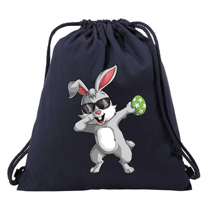 Dabbing Rabbit Easter Day Eggs Dab Gift Bunny Gift Drawstring Bag