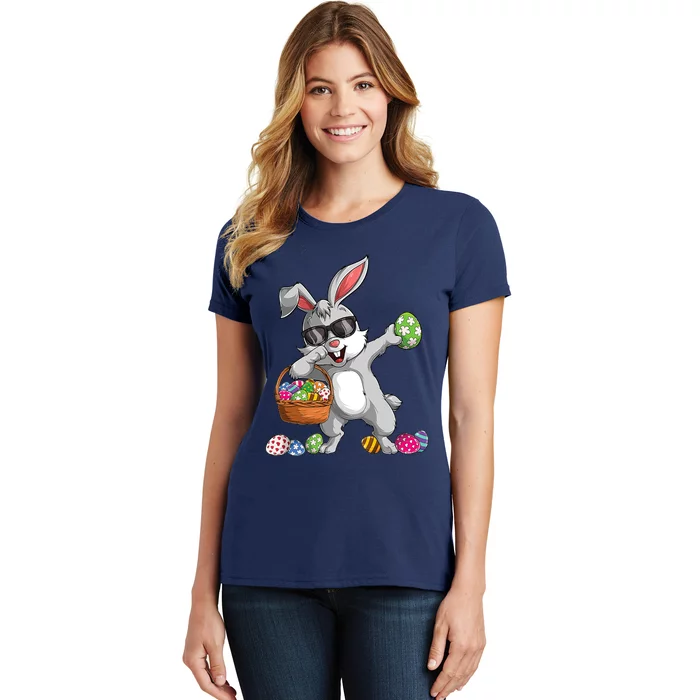 Dabbing Rabbit Easter Day Eggs Dab Gift Bunny Women's T-Shirt