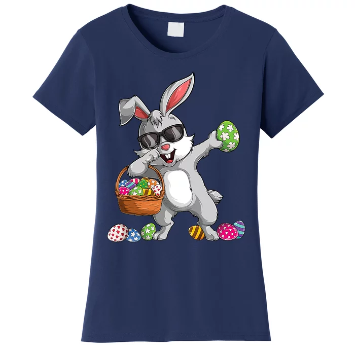 Dabbing Rabbit Easter Day Eggs Dab Gift Bunny Women's T-Shirt