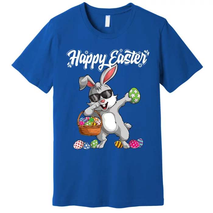 Dabbing Rabbit Easter Day Eggs Dab Boys Girls Kid Gift Bunny Gift Premium T-Shirt