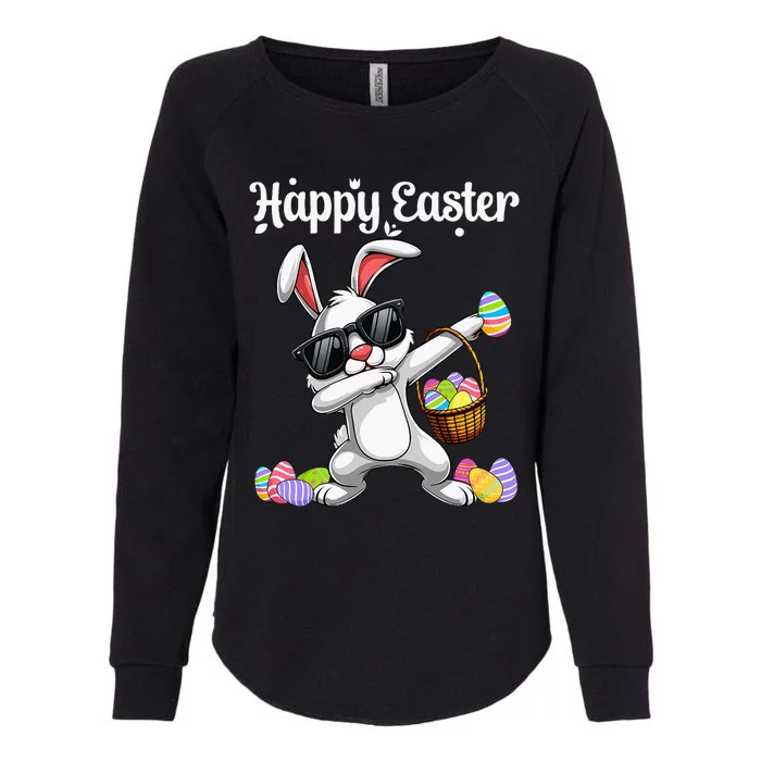 Dabbing Rabbit Easter Day Eggs Dab Womens California Wash Sweatshirt