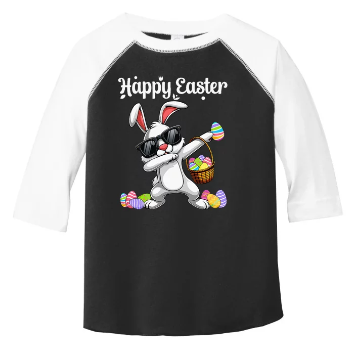 Dabbing Rabbit Easter Day Eggs Dab Toddler Fine Jersey T-Shirt