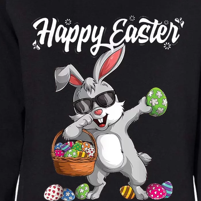 Dabbing Rabbit Easter Day Eggs Dab Womens California Wash Sweatshirt