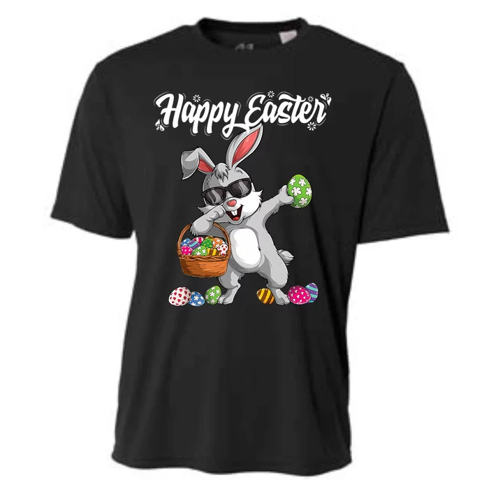 Dabbing Rabbit Easter Day Eggs Dab Gift Bunny Cooling Performance Crew T-Shirt