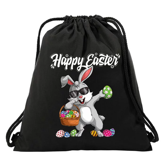 Dabbing Rabbit Easter Day Eggs Dab Gift Bunny Drawstring Bag