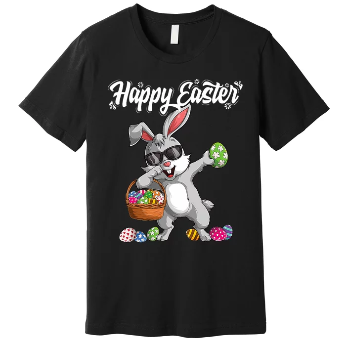 Dabbing Rabbit Easter Day Eggs Dab Gift Bunny Premium T-Shirt