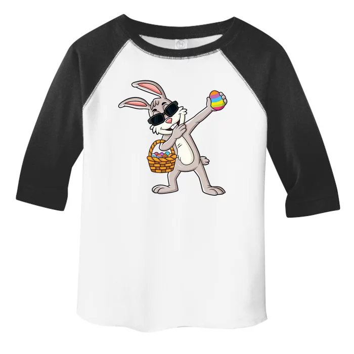 Dabbing Rabbit Easter Day Eggs Dab Toddler Fine Jersey T-Shirt