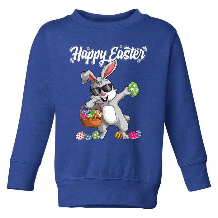 Dabbing Rabbit Easter Day Eggs Dab Boys Girls Kid Gift Bunny Gift Toddler Sweatshirt