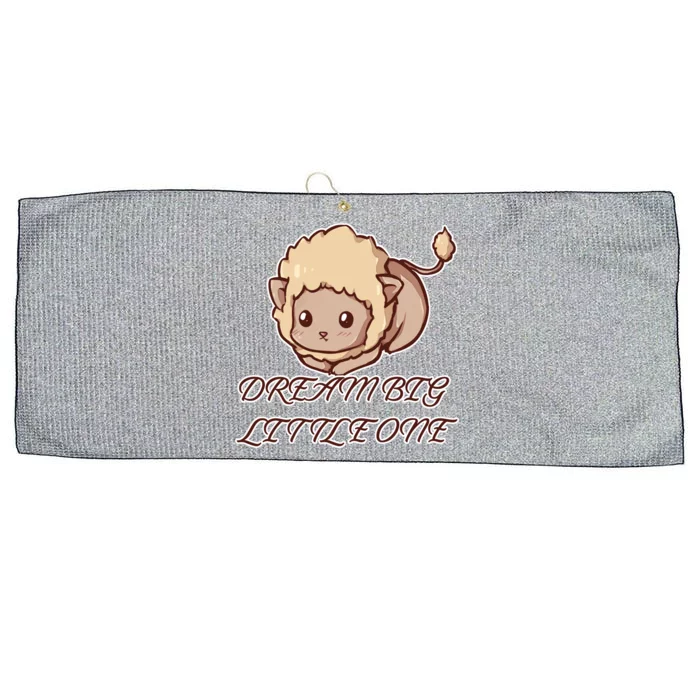 Dream Big Little Lion Large Microfiber Waffle Golf Towel