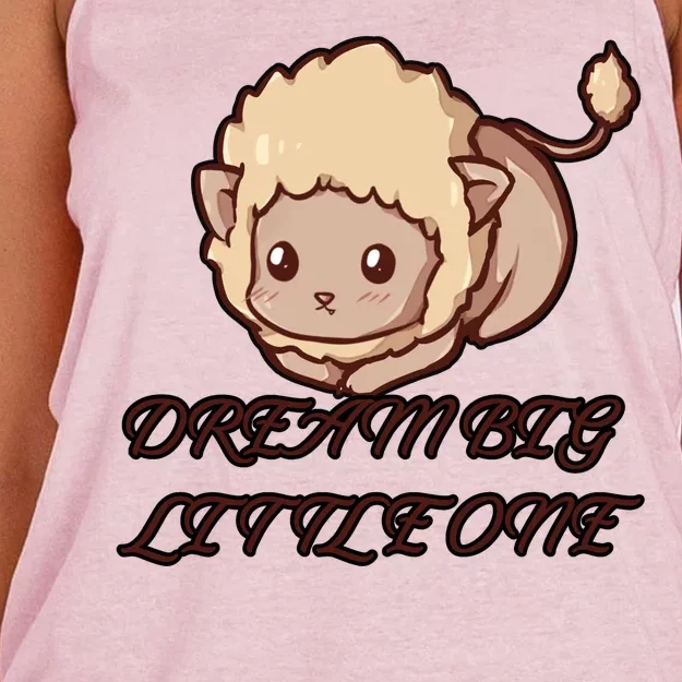 Dream Big Little Lion Women's Knotted Racerback Tank