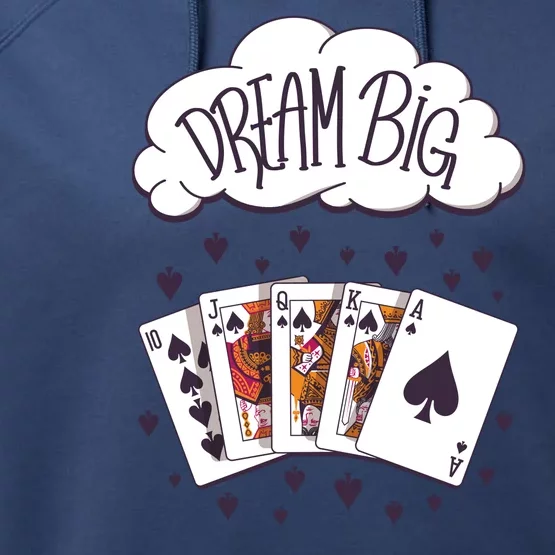 Dream Big Poker Hand Performance Fleece Hoodie