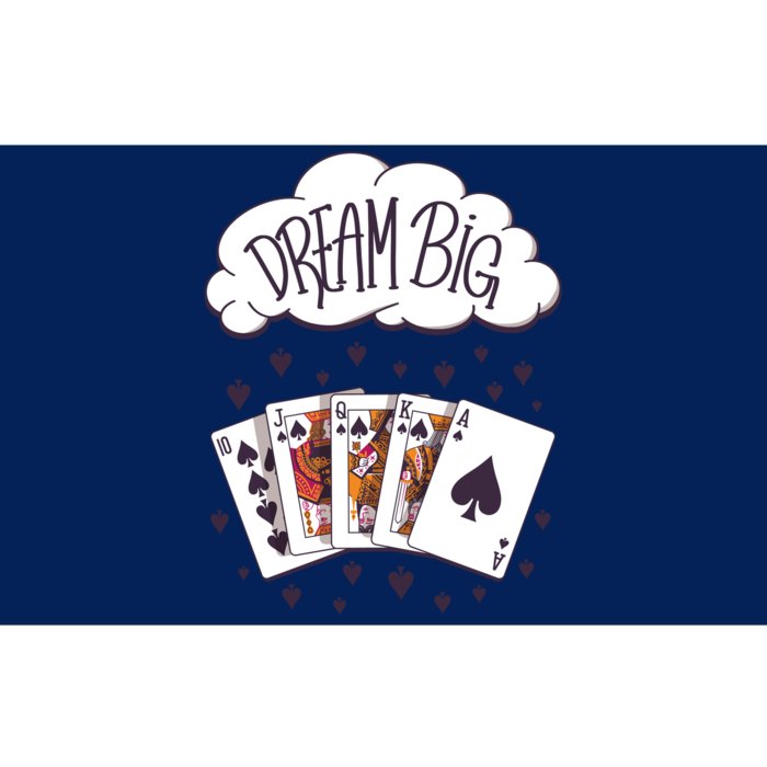 Dream Big Poker Hand Bumper Sticker