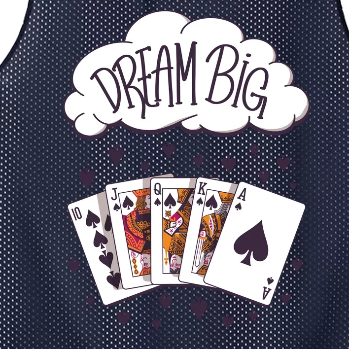 Dream Big Poker Hand Mesh Reversible Basketball Jersey Tank