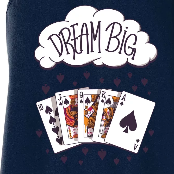 Dream Big Poker Hand Women's Racerback Tank