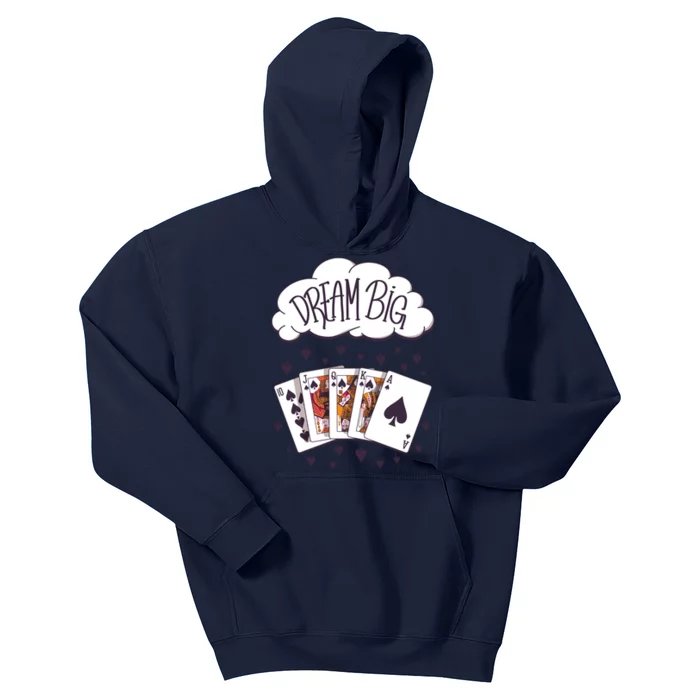 Dream Big Poker Hand Kids Hoodie